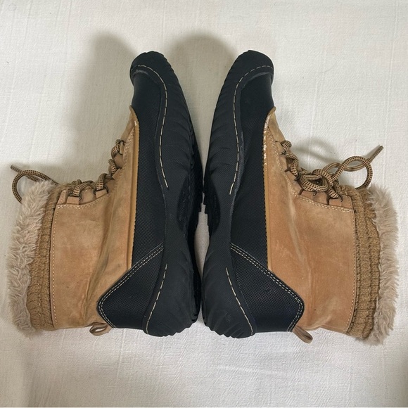 JBU by Jambu Jane Pull-On Waterproof Cold-Weather Ankle Boots-Tan/Black-Women 8 - Picture 7 of 14